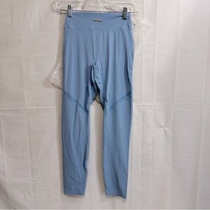 Gymshark Womens Whitney Simmons with Mesh Stripes Activewear Workout Leggings S